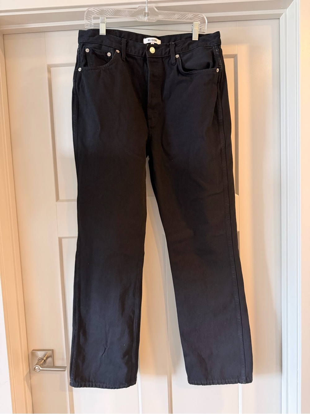 REDONE Denim 90’s High Rise Loose Black Denim